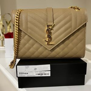 AUTHENTIC SAINT LAURENT ENVELOPE MEDIUM BAG